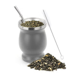 1 Set 230ML Bombilla Set Yerba Mate Cup with One Spoon Kitchen Essentials