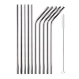 10 Reusable Stainless Steel Drinking Straws Kitchen Essentials