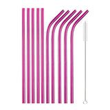 10 Reusable Stainless Steel Drinking Straws Kitchen Essentials