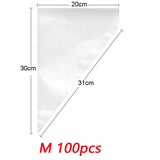 100 PCS Disposable Pastry Bag S/M/L Piping Bag for Baking Kitchen Essentials