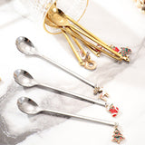 100Pcs/Lot Christmas Dessert Spoons in Stainless Steel Kitchen Essentials