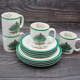 12 Pcs/set Luxury Christmas Tree Dinnerware Set Kitchen Essentials