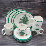 12 Pcs/set Luxury Christmas Tree Dinnerware Set Kitchen Essentials
