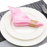 12pcs Satin Dinner Napkins Kitchen Essentials