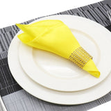 12pcs Satin Dinner Napkins Kitchen Essentials