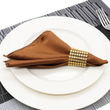 12pcs Satin Dinner Napkins Kitchen Essentials