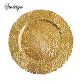 1PC Gold Christmas Plate Kitchen Essentials