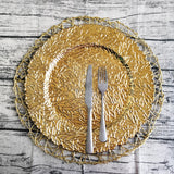 1PC Gold Christmas Plate Kitchen Essentials