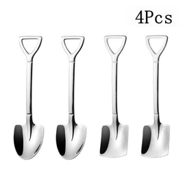 2 or 4 piece - Shovel Style Coffee Spoon Cutlery Set Kitchen Essentials