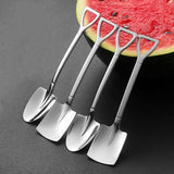 2 or 4 piece - Shovel Style Coffee Spoon Cutlery Set Kitchen Essentials