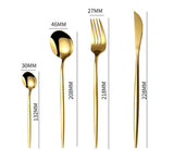 24pcs Gold or Stainless Steel, Boxed Dinnerware Set eprolo