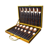 24pcs Gold or Stainless Steel, Boxed Dinnerware Set eprolo