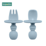 2pc Baby Silicone Dinnerware Cutlery Kitchen Essentials