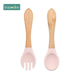 2pc Baby Silicone Dinnerware Cutlery Kitchen Essentials