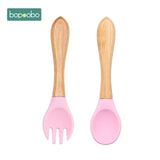 2pc Baby Silicone Dinnerware Cutlery Kitchen Essentials