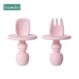 2pc Baby Silicone Dinnerware Cutlery Kitchen Essentials