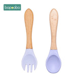 2pc Baby Silicone Dinnerware Cutlery Kitchen Essentials