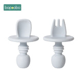 2pc Baby Silicone Dinnerware Cutlery Kitchen Essentials