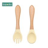 2pc Baby Silicone Dinnerware Cutlery Kitchen Essentials