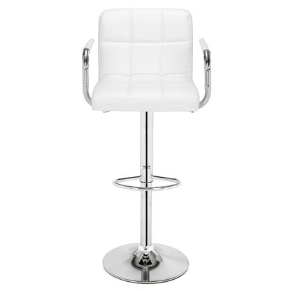 2pcs 60-80cm 6 Checks Round Cushion  Bar Stool White hello-826