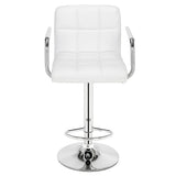 2pcs 60-80cm 6 Checks Round Cushion  Bar Stool White hello-826