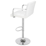 2pcs 60-80cm 6 Checks Round Cushion  Bar Stool White hello-826