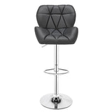 2pcs SSJ-275 Oblique Checks Bar Stool Grey hello-826