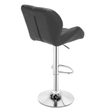 2pcs SSJ-275 Oblique Checks Bar Stool Grey hello-826