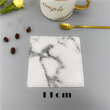 2pcs or 3pcs Marble Effect Placemat & Coaster Dinnerware Kitchen Essentials