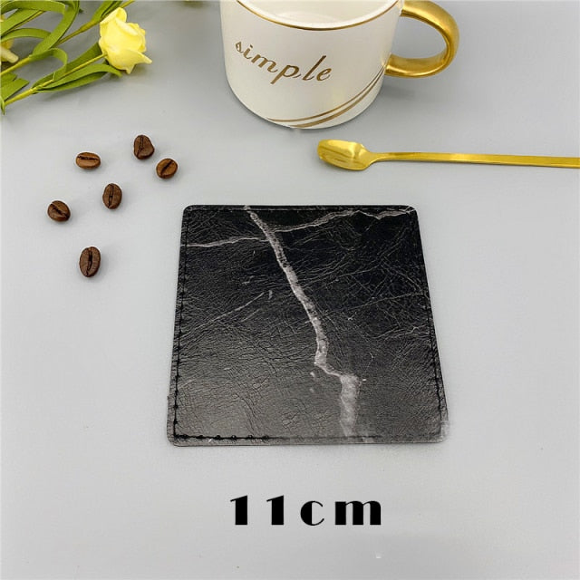 2pcs or 3pcs Marble Effect Placemat & Coaster Dinnerware Kitchen Essentials