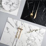 2pcs or 3pcs Marble Effect Placemat & Coaster Dinnerware Kitchen Essentials