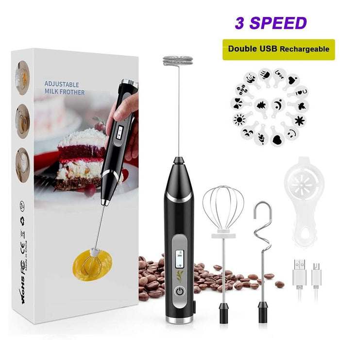 3 Modes Electric Handheld Milk Frother Kitchen Essentials