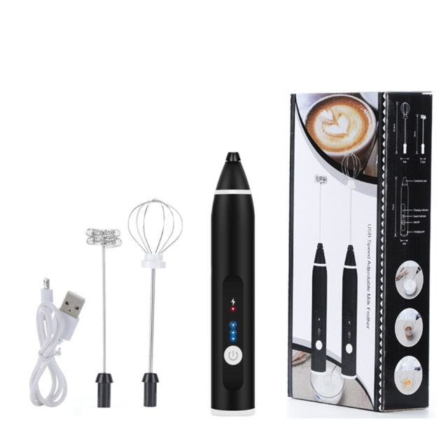 3 Modes Electric Handheld Milk Frother Kitchen Essentials