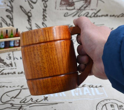 350ml Classic Style Natural Wooden Mug Kitchen Essentials