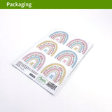 36 Pcs Rainbow Vinyl Decorative Wall Stickers Kitchen Essentials
