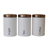 3pcs Canister Set Tea, Coffee, Sugar Storage Set Kitchen Essentials
