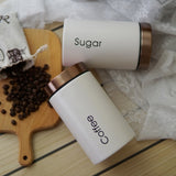 3pcs Canister Set Tea, Coffee, Sugar Storage Set Kitchen Essentials