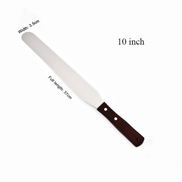 4/6/8/10 Inch Stainless Steel Cake Butter & Icing Smoother Knife Kitchen Essentials