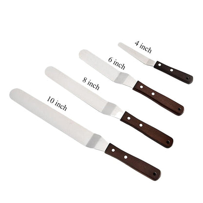 4/6/8/10 Inch Stainless Steel Cake Butter & Icing Smoother Knife Kitchen Essentials