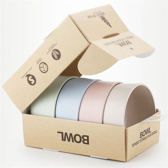 4PC/Set Wheat Fiber Snack Bowls eprolo
