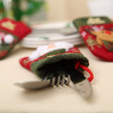 4Pcs/Lot Christmas Cutlery Pockets Kitchen Essentials