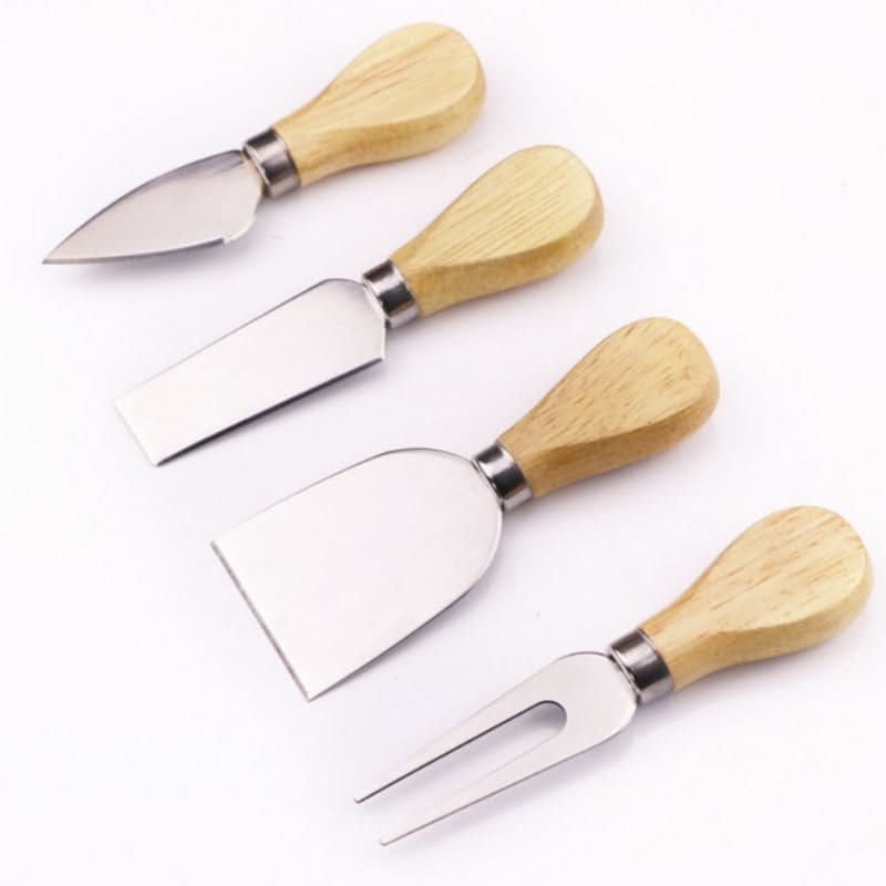 4Pcs Stainless Steel Cheese Knives Set With Bamboo Wooden Handle eprolo