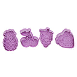 4Pcs/set Plastic Cookie Baking Moulds Kitchen Essentials