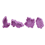 4Pcs/set Plastic Cookie Baking Moulds Kitchen Essentials