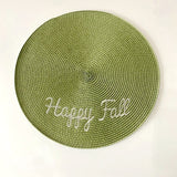 4pcs Woven Heat Resistant Tableware Placemats Kitchen Essentials