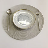 4pcs Woven Heat Resistant Tableware Placemats Kitchen Essentials