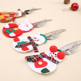 4piece/set Christmas Tableware Set Santa Claus Knife and Fork Set eprolo