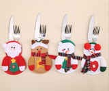 4piece/set Christmas Tableware Set Santa Claus Knife and Fork Set eprolo