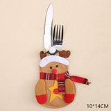 4piece/set Christmas Tableware Set Santa Claus Knife and Fork Set eprolo