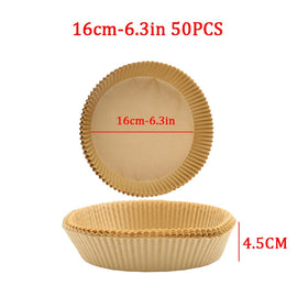 50/100pcs Air Fryer Disposable Paper Liner Kitchen Essentials